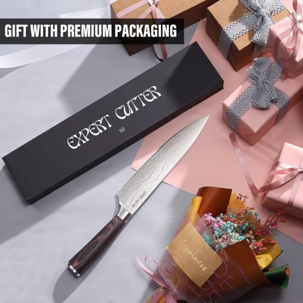 8 Inches Chef Knife – Ultra Sharp High Carbon Steel with Gift Box - Image 5
