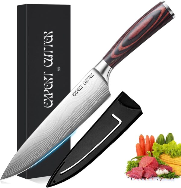 8 Inches Chef Knife – Ultra Sharp High Carbon Steel with Gift Box