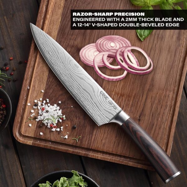 8 Inches Chef Knife – Ultra Sharp High Carbon Steel with Gift Box - Image 2